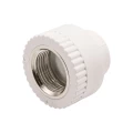 Изображение товара Муфта комбинированная EVER PLAST АТ 008 20 02 00 Дн20х3/4″ Ру25, под приварку / внутренняя резьба, материал - полипропилен, цвет - белый
