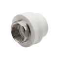 Изображение товара Муфта комбинированная EVER PLAST АТ 010 32 03 00 Дн32х1″ Ру25, под ключ, под приварку / внутренняя резьба, материал - полипропилен, цвет - белый