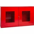 Изображение товара Щит пожарный ФАЭКС 1200х700х300 закрытый с сеткой красный