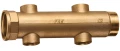 Изображение товара Коллектор нерегулируемый FAR FK 3619 Ду40-4х3/2″ Ру10, наружная/внутренняя резьба с 4-мя выходами Ду20, выходы внутренняя резьба, проходной, корпус Dzr латунь