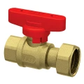 Изображение товара Кран шаровой FAR FS 3047 12R 1/2″x3/4″ Ду25 Ру16, полнопроходной, уплотнение - PTFE, латунь CW617N, внутренняя резьба / накидная гайка, красная ручка