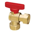 Изображение товара Кран шаровой FAR FS 3053 3/4х1″ Ду25 Ру16, полнопроходной, латунь CW617N, уплотнение - PTFE, внутренняя резьба / накидная гайка, красная ручка