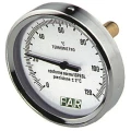 Изображение товара Термометр осевой FAR Fa 2600 (0-120°C) биметаллический 80мм, тип - Fa 2600, осевое присоединение, шкала (0-120°С), погружной шток L=50мм, класс точности 2