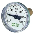 Изображение товара Термометр осевой FAR Fa 2650 биметаллический 0-120°C монтажная гильза