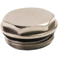 Изображение товара Заглушка FAR FK4125 1/2″ Ду15 Ру10 с наружной резьбой хромированная для коллекторного отвода