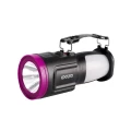 Изображение товара Фонарь аккумуляторный ФАZА AccuF8-L1W/L24-bk с солнечной панелью, световой поток - 132 Лм, степень защиты - IP20, цвет - черный
