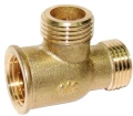 Изображение товара Тройник муфто-цапко-цапковый ЦВЕТЛИТ ZW50082 1/2″ Ду15 Ру16 корпус-латунь, равнопроходной, внутренняя/наружная резьба