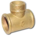 Изображение товара Тройник муфто-цапковый ЦВЕТЛИТ ZW50081 1/2″ Ду15 Ру16 корпус-латунь, равнопроходной, внутренняя/наружная резьба