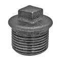 Изображение товара Заглушка чугунная резьбовая Fittex PLUS НР 3/4″ Ду20 Ру16, наружная резьба, без покрытия