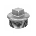 Изображение товара Заглушка чугунная резьбовая Fittex PLUS НР цинк 3/4″ Ду20 Ру16, наружная резьба, оцинкованная