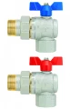 Изображение товара Кран шаровой F.I.V Evolution 6776R 1х1 1/4″ Ду25x32 Ру30 угловой полнопроходной, уплотнение - PTFE, латунь никелированная, внутренняя резьба / наружная резьба, ручка-бабочка