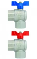 Изображение товара Кран шаровой F.I.V Evolution 6778R 1/2″ Ду15 Ру50 полнопроходной, уплотнение - PTFE, латунь никелированная, наружная резьба, ручка-бабочка