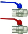 Изображение товара Кран шаровой F.I.V Evolution 86001 1/2″ Ду15 Ру50 полнопроходной, уплотнение - PTFE, латунь никелированная, внутренняя резьба, ручка-рычаг