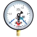 Изображение товара Манометр ФИЗТЕХ ДМ2005ф 0-2.5 МПа электроконтактный радиальный корпус 160 мм