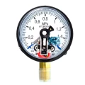 Изображение товара Манометр ФИЗТЕХ ДМ2010ф 0-1.6 МПа электроконтактный радиальный IP40