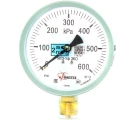 Изображение товара Манометр ФИЗТЕХ МП3-Уф (0-600 кПа) IP40, общетехнический 100мм, исполнение ЭКО, радиальное присоединение, резьба М20х1.5, класс точности 1.5