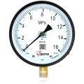 Изображение товара Манометр ФИЗТЕХ МП4-Уф 0-16 МПа IP40, общетехнический 160 мм, резьба М20х1.5, класс точности - 1.5, радиальный штуцер