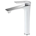 Изображение товара Смеситель для раковины Frap H52 одноручный высокий излив белый 177 мм