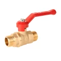 Изображение товара Кран шаровой ГАЛЛОП Стандарт 223 1/2″ Ду15 Ру16 стандартнопроходной, латунь ЛЦ40Сд, уплотнение - PTFE, наружная резьба, ручка-рычаг