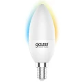 Изображение товара Лампа светодиодная умная Gauss Smart Home C37 CCT+DIM 37 мм 5 Вт, 220 В, цоколь - E14, световой поток - 470 Лм, цветовая температура - 2700-6500 К, диммируемая, форма - свеча
