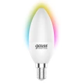 Изображение товара Лампа светодиодная умная Gauss Smart Home C37 RGBW 37 мм 5 Вт, 220 В, цоколь - E14, световой поток - 470 Лм, цветовая температура - 2700-6500 К, диммируемая, форма - свеча