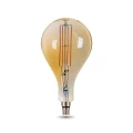 Изображение товара Лампа светодиодная Gauss Black Filament A160 E27 груша золотистая 160 мм мощность - 8 Вт, цоколь - E27, световой поток - 780 Лм, цветовая температура - 2400 °К, цвет колбы - желтый, цвет свечения - теплый белый, форма - грушевидная