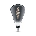 Изображение товара Лампа светодиодная Gauss Black Filament ST164 серая E27 оригинальная 164 мм мощность - 8.5 Вт, цоколь - E27, световой поток - 165 Лм, цветовая температура - 1800 °К, цвет свечения - теплый белый, форма - оригинальная