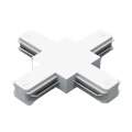 Изображение товара Коннектор Gauss Track для накладных однофазных трековых шинопроводов, жесткий, тип - Х, цвет - белый