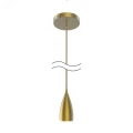 Изображение товара Светильник под лампу Gauss Decor PL032, подвесной, цоколь - Е27, 60 Вт, материал корпуса - алюминий, цвет - бронзовый