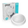 Изображение товара Светильник светодиодный Gauss QPLUS 8 Вт, накладной, цветовая температура 4000 К, световой поток 670 Лм, IP54, форма - круг, материал корпуса - пластик, цвет - белый