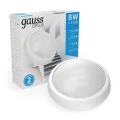 Изображение товара Светильник светодиодный Gauss QPLUS 8 Вт, накладной, цветовая температура 6500 К, световой поток 680 Лм, IP54, форма - круг, материал корпуса - пластик, цвет - белый