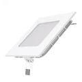 Изображение товара Светильник светодиодный Gauss Slim 6 Вт, встраиваемый, цветовая температура 3000 K, световой поток 360 лм, IP20, форма - квадрат, материал корпуса - пластик, цвет - белый