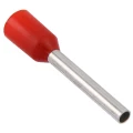 Изображение товара Наконечник втулочный GENERICA НШВИ 1.0-12, изолированный, сечение 1мм2, длина рабочей части 12мм, материал - медь, упаковка 100шт, цвет - красный UGN11-012-001-100-G