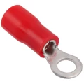 Изображение товара Наконечник кольцевой GENERICA НКИ 1.25-4, изолированный, сечение 0.5-1.5мм2, диаметр кольца 3.2мм, материал - латунь, упаковка 100шт, цвет - красный UNL20-D15-4-3-G