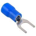 Изображение товара Наконечник вилочный GENERICA НВИ 2-4, изолированный, сечение 1.5-2.5мм2, диаметр кольца 4.3мм, материал - латунь, упаковка 100шт, цвет - синий UNL10-D25-4-4-G