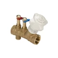 Изображение товара Клапан балансировочный GIACOMINI R206B 1/2″ Ду15 Ру25 статический ручной компактный муфтовый внутренняя резьба без измерительного штуцера со сливом корпус - латунь