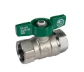 Изображение товара Кран шаровой Giacomini R251W R251WX024 3/4″ Ду20 Ру42 стандартнопроходной, двухходовой, латунь CW617N хромированная, уплотнение - PTFE, внутренняя резьба, ручка-бабочка