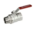 Изображение товара Кран шаровой Giacomini R254DL R254LX007 1 1/2″ Ду40 Ру35 стандартнопроходной, двухходовой, латунь CW617N хромированная, уплотнение - PTFE, внутренняя резьба / наружная резьба, ручка-рычаг
