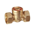 Изображение товара Кран шаровой Giacomini R611 R611Y013 1/2″ Ду15 выпускной полнопроходной, двухходовой, латунь, уплотнение - PTFE, внутренняя резьба, под отвертку