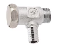 Изображение товара Кран шаровой Giacomini R65D R65DX012 3/8″ Ду10 Ру10 стандартнопроходной, со спускным устройством, двухходовой, латунь CW617N, хромированный, уплотнение - PTFE, наружная резьба /штуцер, под ключ