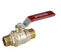 Изображение товара Кран шаровой Giacomini R913L R913LX022 3/8″ Ду10 Ру42 полнопроходной, двухходовой, латунь CW617N никелированная, уплотнение - PTFE, наружная резьба, ручка-рычаг