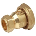 Изображение товара Отвод Giacomini RM252 Ду(16х2)х1″ трехходовой, латунный, внутренняя резьба/накидная гайка, со встроенным шаровым краном