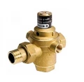 Изображение товара Клапан подпиточный Giacomini R150B 1/2″ Ду15 Ру10 наружная резьба/американка, латунный, поршневой, с выходом под манометр и обратным клапаном, Рн = 0,5 - 3 бар (R150BY103)
