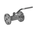 Изображение товара Кран шаровой Гидрозатвор 11с67п Ду15 Ру16 полнопроходной, двухходовой, углеродистая сталь 20, уплотнение - PTFE, фланцевый, ручка-рычаг, неразборный