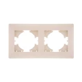 Изображение товара Рамка GUSI ELECTRIC Bravo 2-местная бежевый