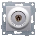 Изображение товара Розетка телевизионная GUSI ELECTRIC Ugra 1-местная скрытой установки, степень защиты IP20, механизм, цвет - серебро