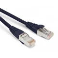 Изображение товара Патч-корд Hyperline F/UTP 26AWG экранированный, длина кабеля - 1 м, категория - 5Е, тип разъема - RJ-45, материал оболочки - LSZH, цвет - черный