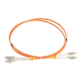 Изображение товара Патч-корд волоконно-оптический Hyperline LC-LC MM 50/125 duplex 2 мм, длина кабеля - 1 м, категория - ОМ2, тип разъема - LC-LC, полировка разъема - PC, материал оболочки - LSZH, цвет - оранжевый