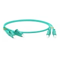 Изображение товара Оптический патч-корд Hyperline LC-LC MM 50/125 3 м OM3 PC LSZH бирюзовый