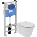 Изображение товара Подвесной унитаз Ideal Standard CONNECT AIR AquaBlade с инсталляцией и сиденьем микролифт